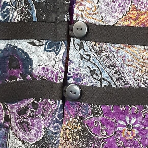 K & Company Woman's Jacket Size 16, Designer Split Back, Shoulder Pads - Picture 9 of 11